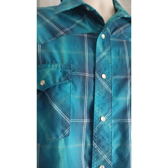 Wrangler Mens Set of 2 Western Cowboy Long Sleeve Button Down Shirt Medium - Picture 2 of 10